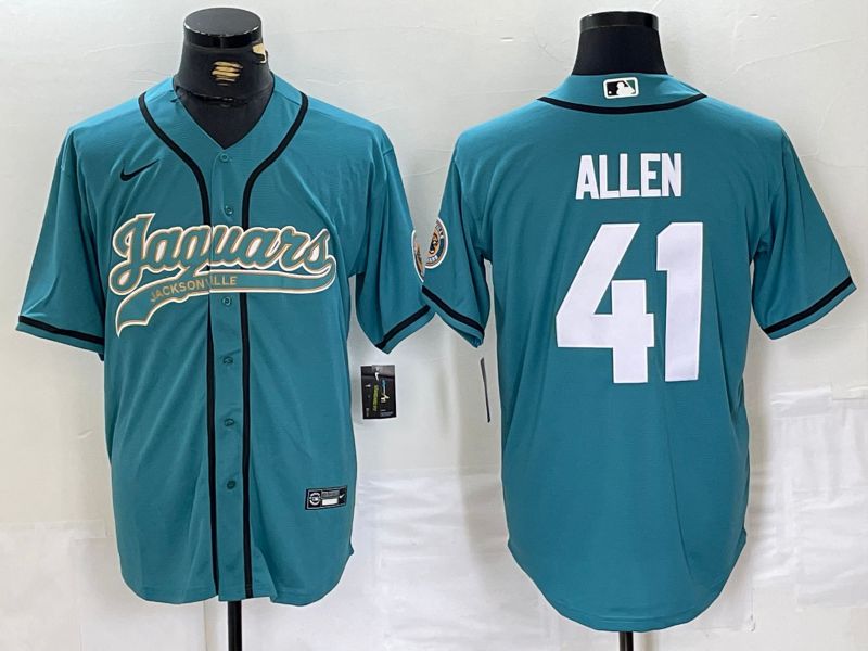 Men Jacksonville Jaguars #41 Allen Green Joint Name 2024 Nike Limited NFL Jersey style 1